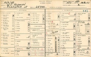WPA household census for 25900 FRAMPTON STREET, Los Angeles County