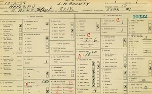 WPA household census for 821 N ALMA