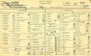 WPA household census for 409 N BROADWAY, Los Angeles