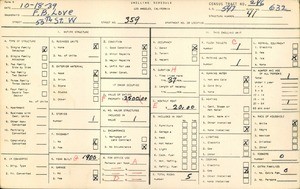 WPA household census for 359 WEST 55TH STREET, Los Angeles County