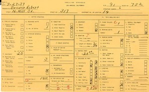 WPA household census for 317 N HILL, Los Angeles