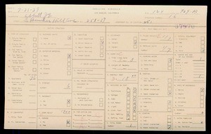 WPA household census for 255 BUNKER HILL, Los Angeles