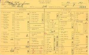 WPA household census for 326 N HILL, Los Angeles