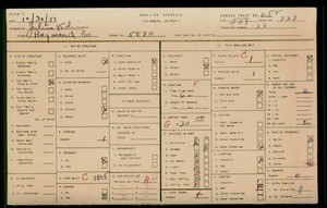 WPA household census for 5870 RAYMOND, Los Angeles County