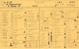 WPA household census for 1123 S OLIVE, Los Angeles