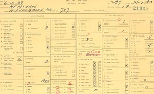 WPA household census for 707 N EVERGREEN, Los Angeles