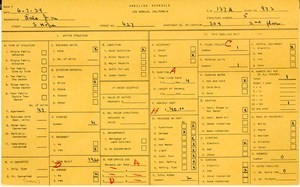WPA household census for 427 S HOPE, Los Angeles