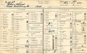 WPA household census for 1324 WEST ROBIDOUX STREET, Los Angeles County
