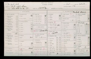 WPA household census for 1409 MOHAWK STREET, Los Angeles