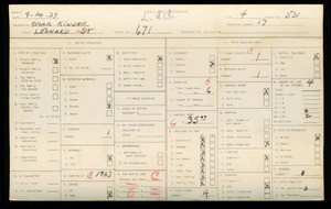 WPA household census for 671 LEONARD, Los Angeles County