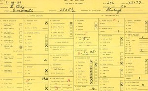 WPA household census for 2535 CINCINNATI, Los Angeles