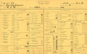 WPA household census for 1320 W 5TH ST, Los Angeles
