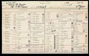 WPA household census for 1032 W 8TH, Los Angeles
