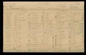 WPA household census for 1005 DIAMOND ST, Los Angeles