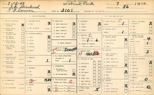 WPA household census for 3101 FLOWER ST, Los Angeles County