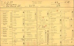 WPA household census for 259 S RENO ST, Los Angeles