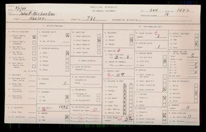 WPA household census for 781 KOHLER, Los Angeles