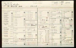 WPA household census for 10115 S GRAND AVENUE, Los Angeles