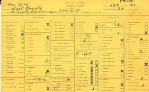 WPA household census for 885 E SANTA BARBARA, Los Angeles