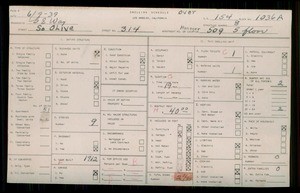 WPA household census for 314 S OLIVE, Los Angeles