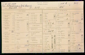 WPA household census for 219 S FLOWER, Los Angeles