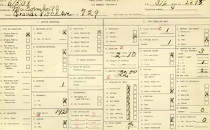 WPA household census for 729 S GRANDE VISTA AVE, Los Angeles