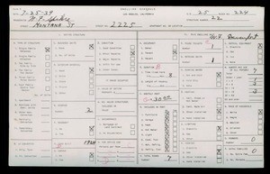 WPA household census for 2225 MONTANA STREET, Los Angeles