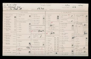 WPA household census for 1620 OAK ST, Los Angeles