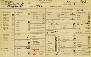 WPA household census for 1722 GRAFTON, Los Angeles