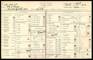 WPA household census for 3558 GREENFIELD AVE, Los Angeles County