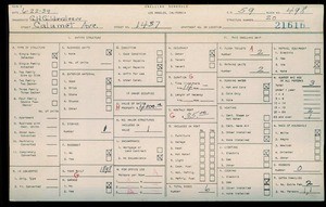 WPA household census for 1437 CALUMET, Los Angeles