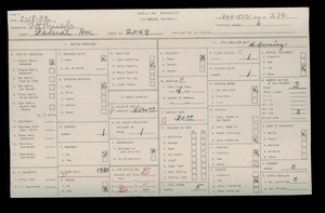 WPA household census for 2049 FEDERAL AVENUE, Los Angeles County