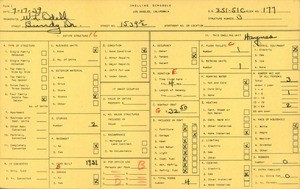 WPA household census for 1539 1/2 BUNDY DR, Los Angeles
