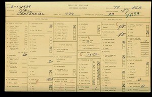 WPA household census for 434 CENTENNIAL, Los Angeles