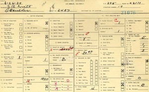 WPA household census for 2457 BOULDER, Los Angeles