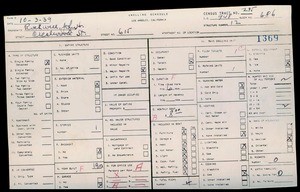 WPA household census for 615 W CRESTWOOD, Los Angeles County