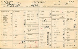 WPA household census for 4944 KINSIE ST, Los Angeles County