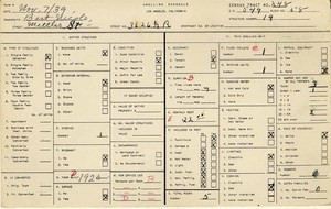WPA household census for 3626 METTLER, Los Angeles