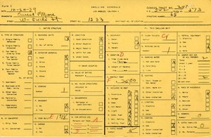 WPA household census for 1533 W 54TH, Los Angeles