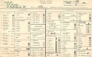WPA household census for 1027 WEST ROBIDOUX STREET, Los Angeles County