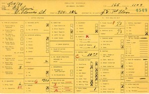 WPA household census for 934 S FLOWER, Los Angeles