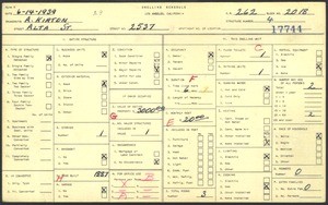 WPA household census for 2537 ALTA ST, Los Angeles