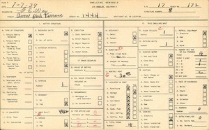 WPA household census for 1444 AVON PARK TERR, Los Angeles