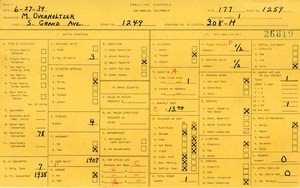 WPA household census for 1249 S GRAND, Los Angeles