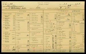 WPA household census for 496 N BEAUDRY AVE, Los Angeles