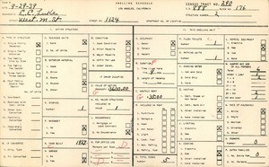 WPA household census for 1124 WEST M STREET, Los Angeles County