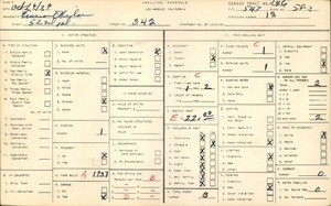 WPA household census for 342 52ND PLACE, Los Angeles County