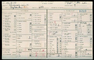 WPA household census for 633 W UPLAND, Los Angeles County