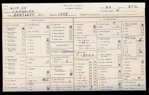 WPA household census for 1038 BARTLETT ST, Los Angeles