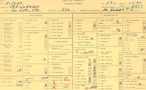 WPA household census for 230 S SOTO, Los Angeles